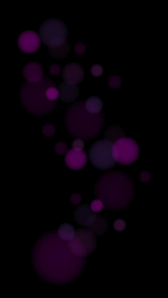 Colorful transparent bokeh lights on Black. Vector Illustration. EPS10