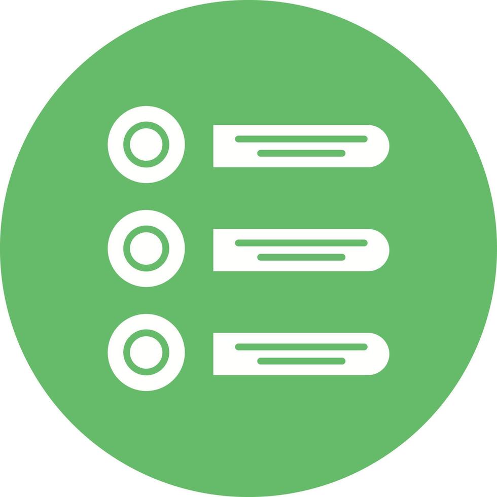 Prioritize Glyph Circle Background Icon vector