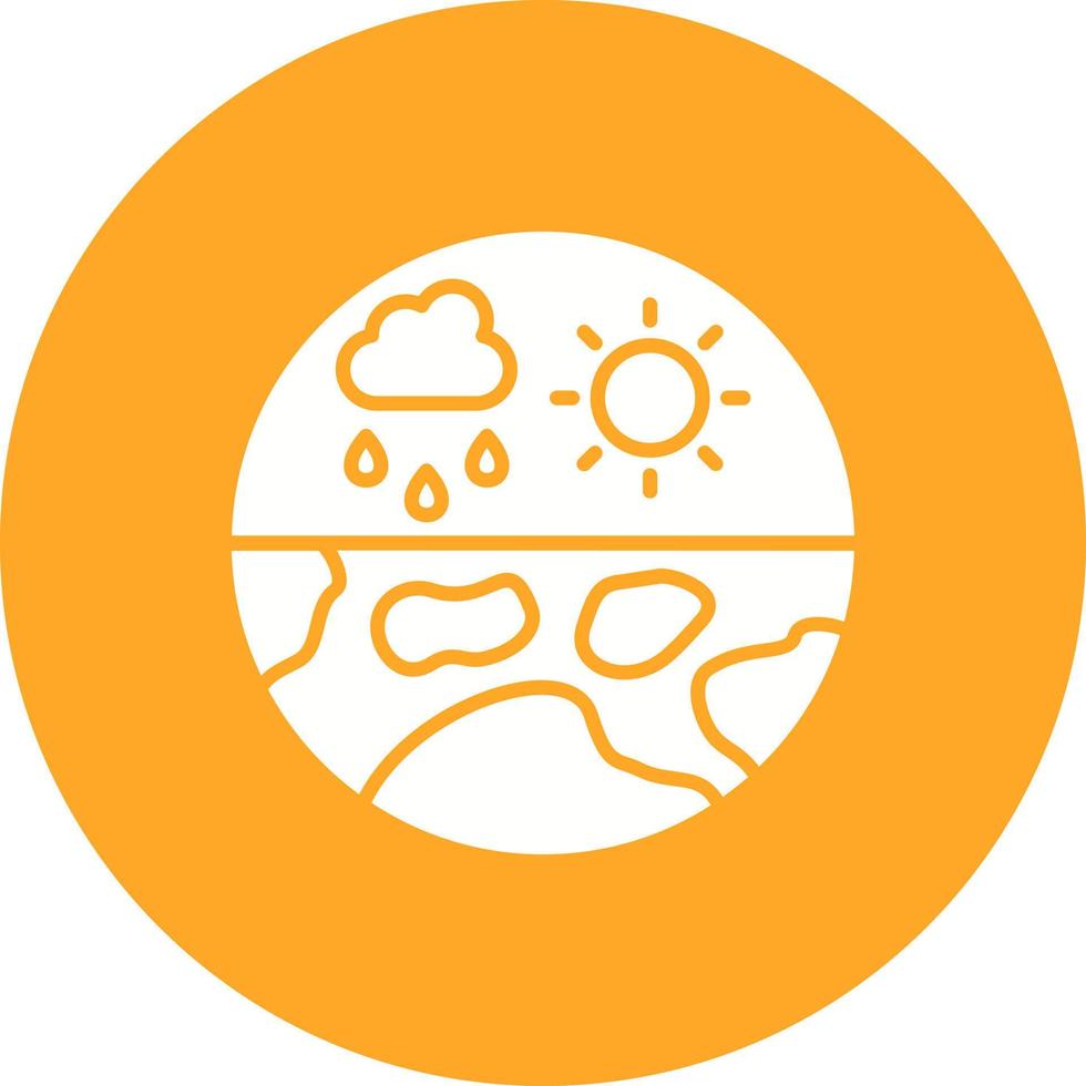 Climatization Glyph Circle Background Icon vector