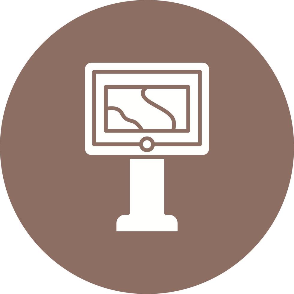 Thermal Imaging Glyph Circle Background Icon vector