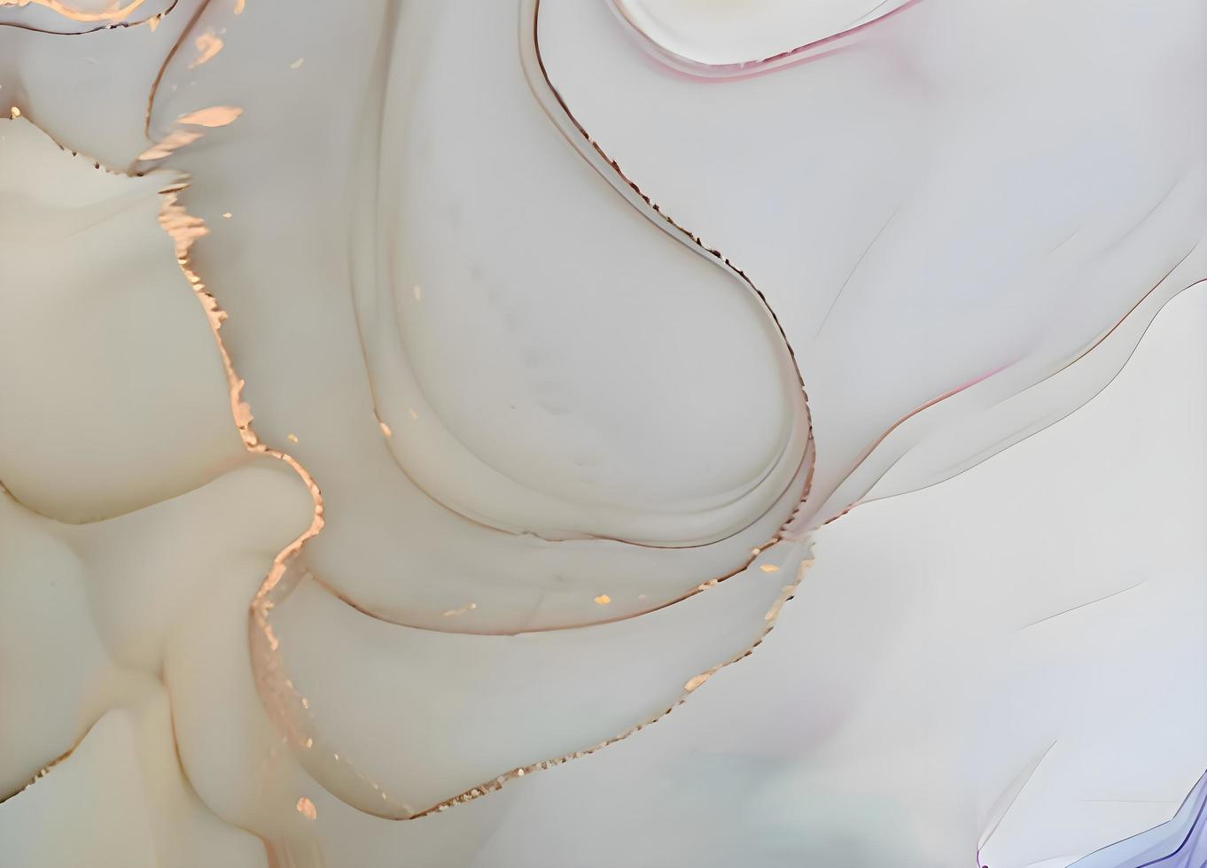 Natural luxury abstract fluid art painting in alcohol ink technique. Currents of translucent hues, snaking metallic swirls, and foamy sprays of color shape. photo
