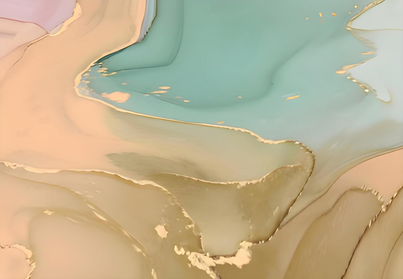 pintura de arte fluido abstracto de lujo natural en técnica de tinta de alcohol. corrientes de tonos translúcidos, remolinos metálicos serpenteantes y aerosoles espumosos de forma de color. foto