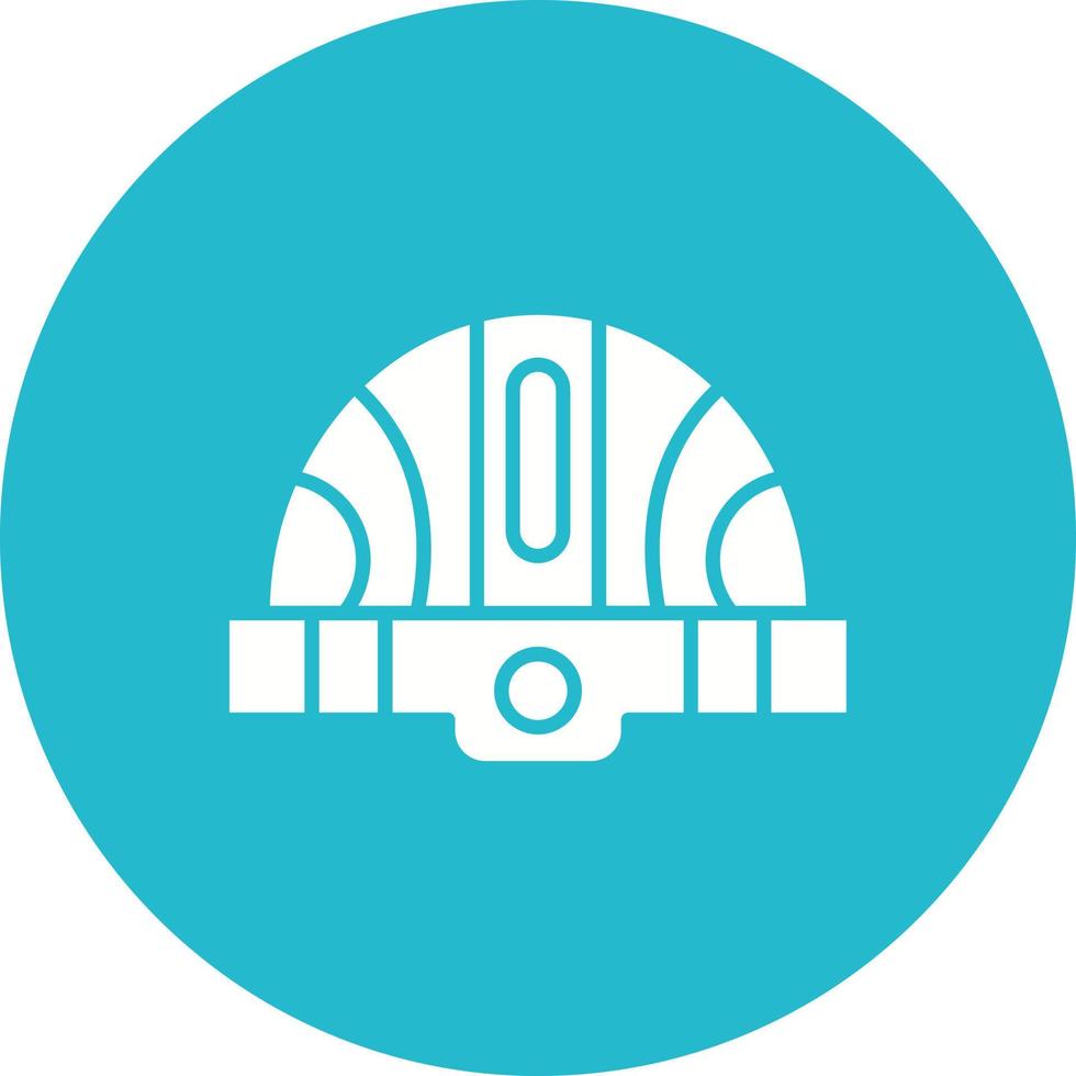 Helmet Glyph Circle Background Icon 6887305 Vector Art at Vecteezy