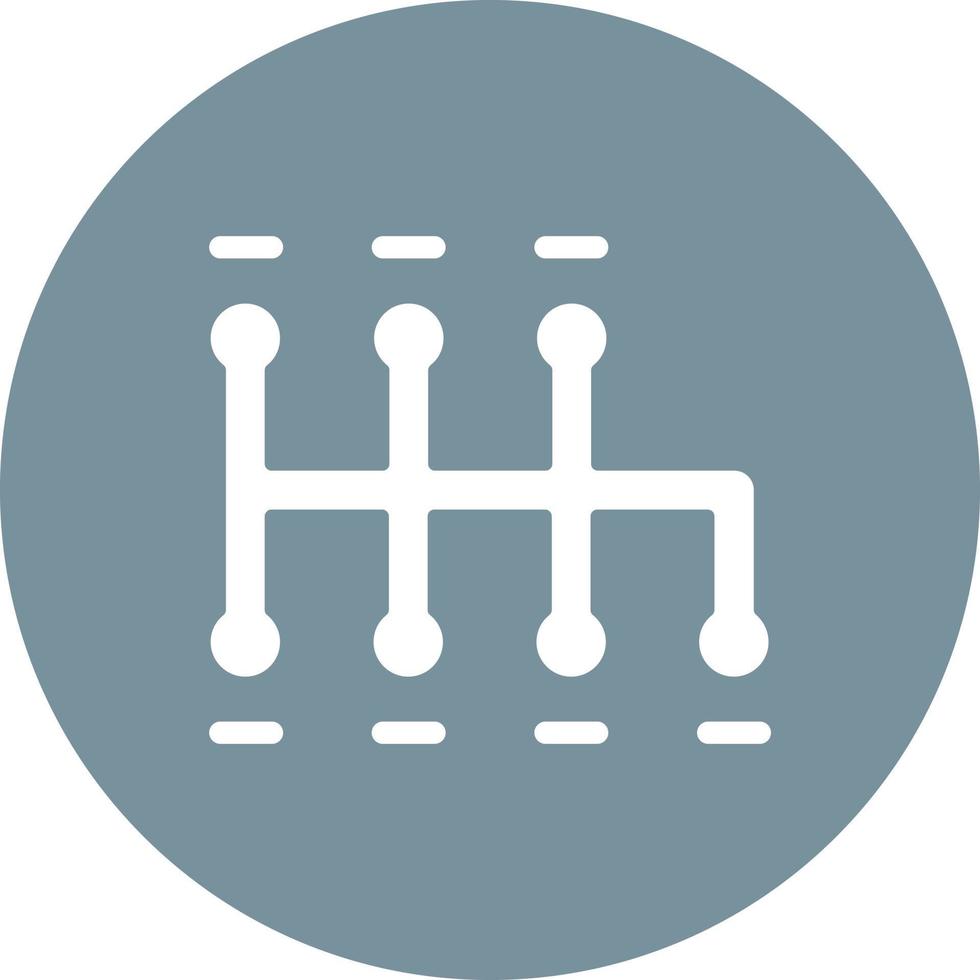 Car Shift Glyph Circle Background Icon vector