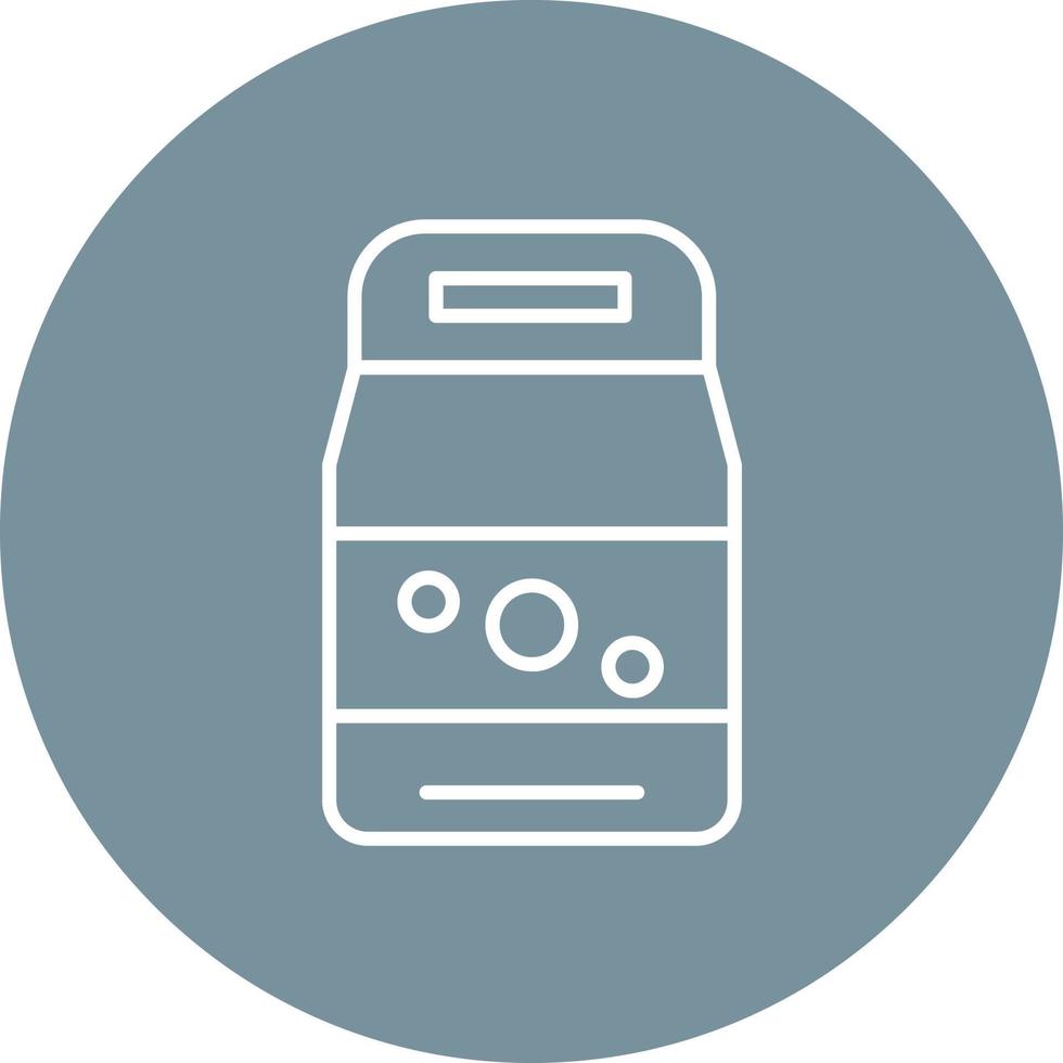 Detergent Line Circle Background Icon vector