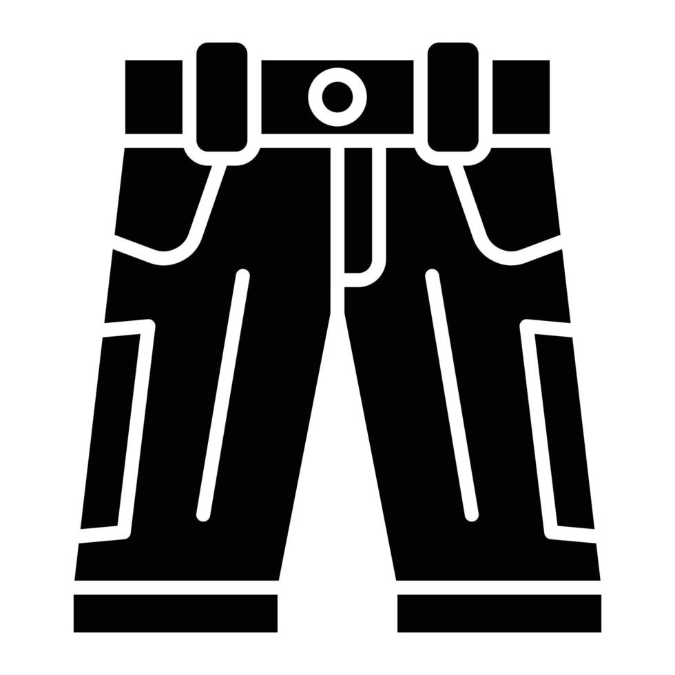 Shorts Glyph Icon vector
