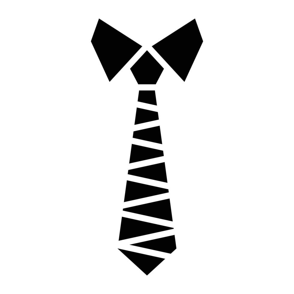icono de glifo de corbata vector