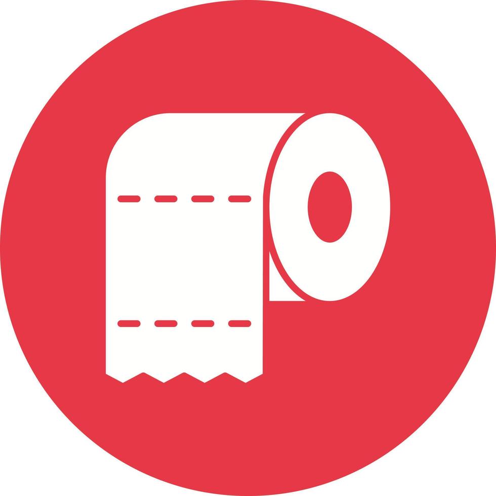 Toilet Paper Line Circle Background Icon vector