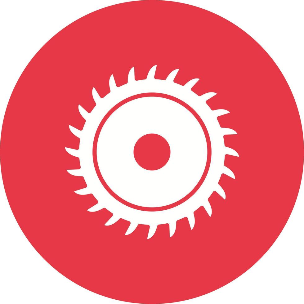 Circular Saw Line Circle Background Icon vector