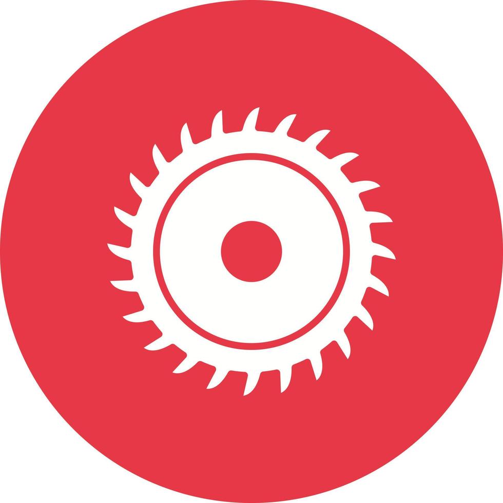 icono de fondo de círculo de línea de sierra circular vector