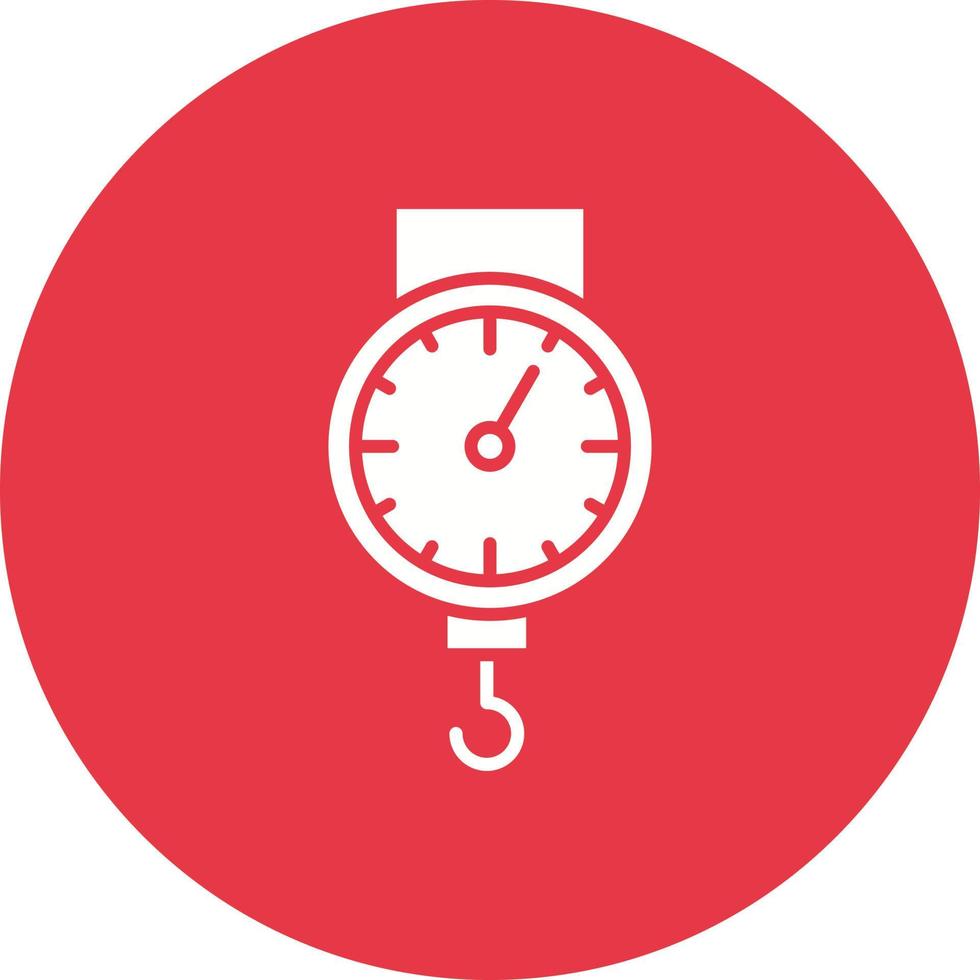 Steelyard Line Circle Background Icon vector
