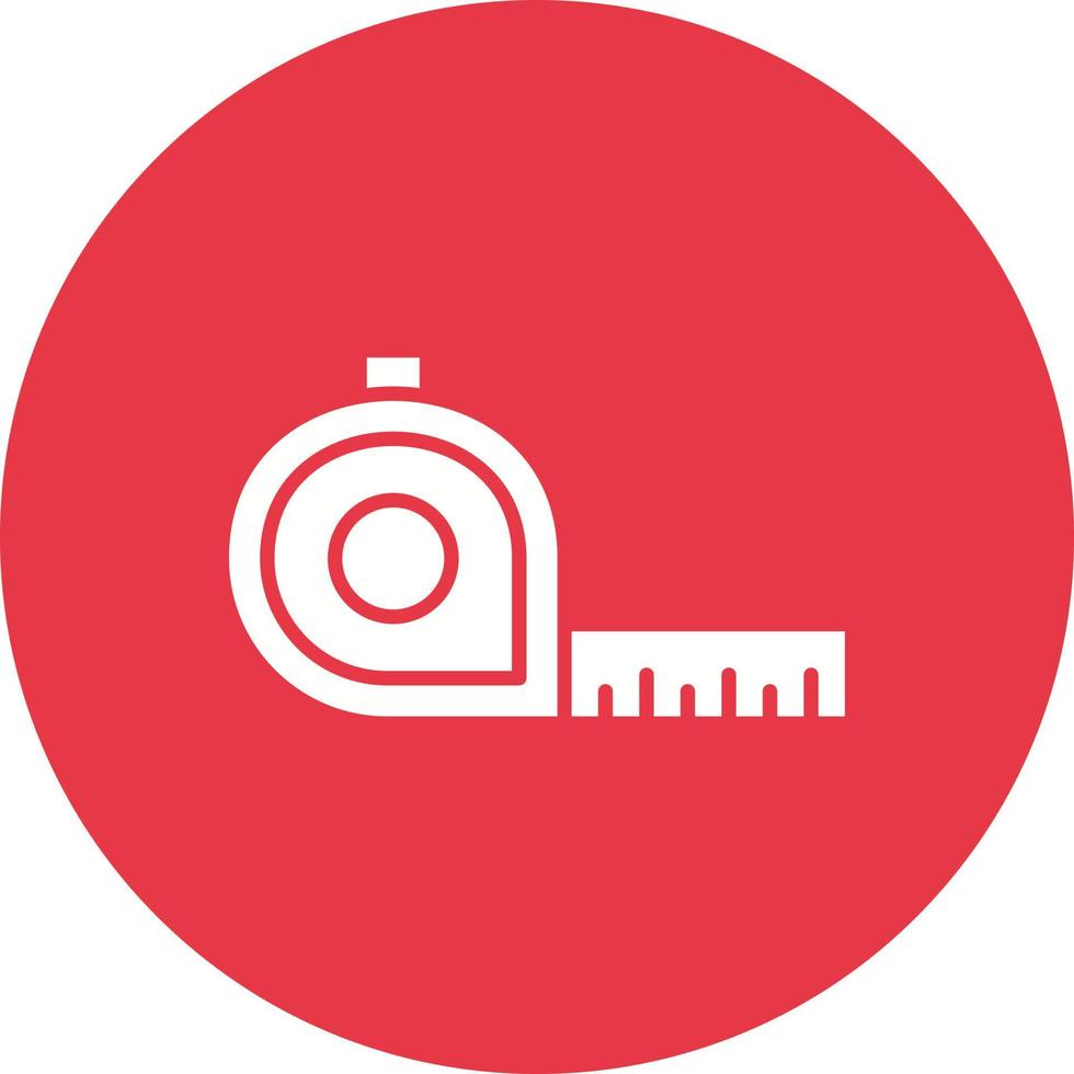 Measuring Tape Line Circle Background Icon vector