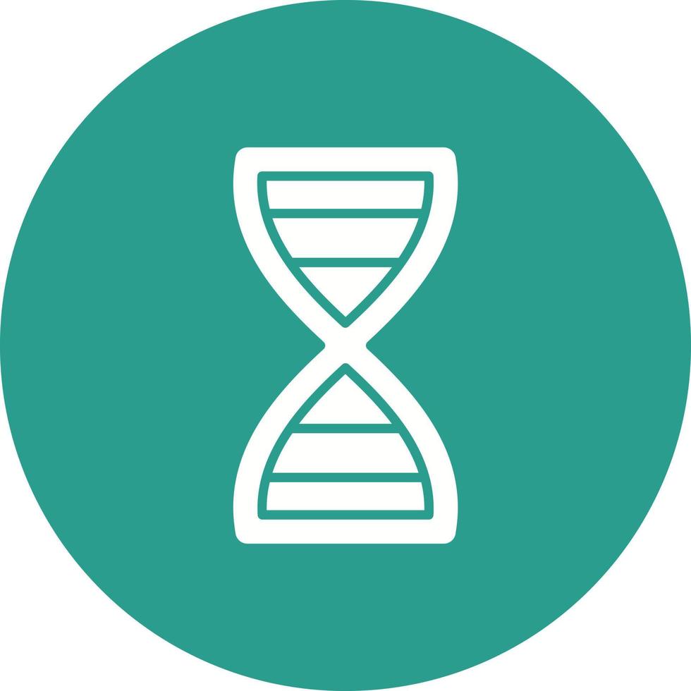 DNA Line Circle Background Icon vector