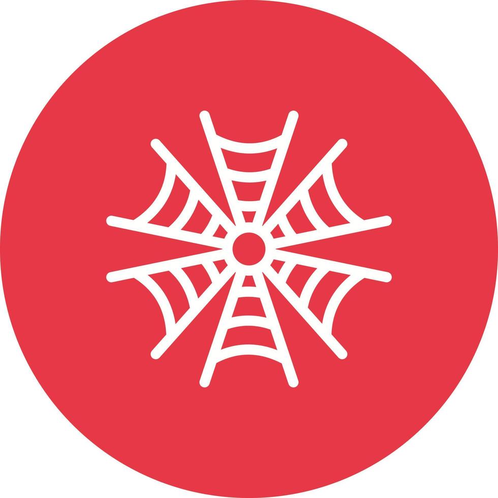 Spider Web Line Circle Background Icon vector