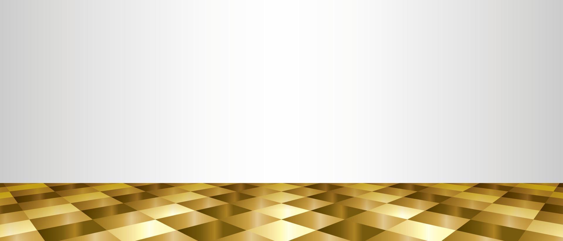 vector de fondo de piso de lujo dorado.