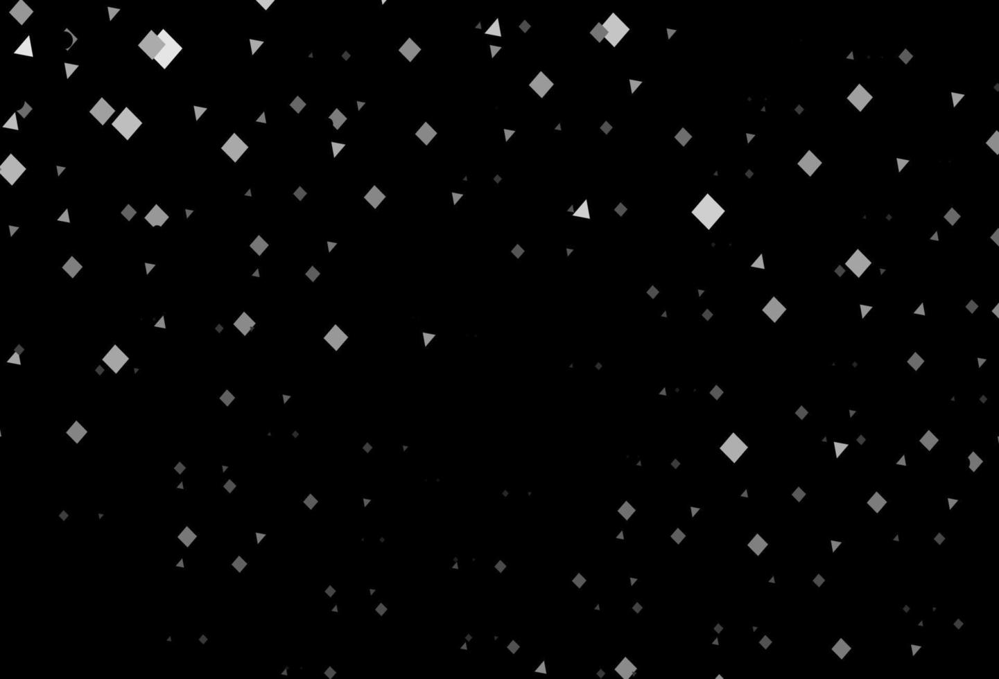 Dark silver, gray vector template with crystals, circles, squares.