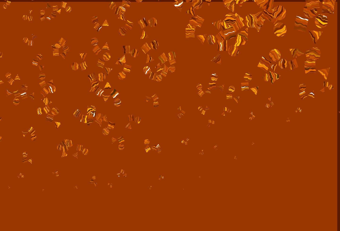 Light Yellow, Orange vector texture in poly style with circles, cubes.