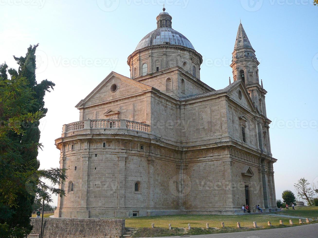 Iglesia de san biagio di ant, montepulciano en toscana, italia foto