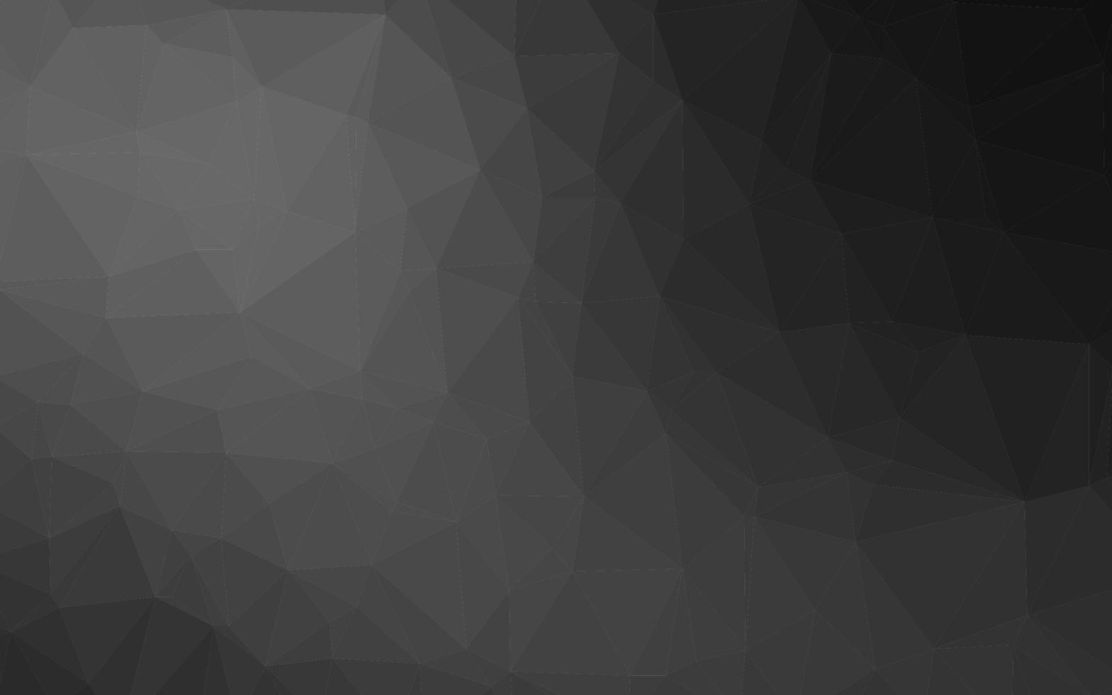 patrón poligonal de vector gris plateado oscuro.
