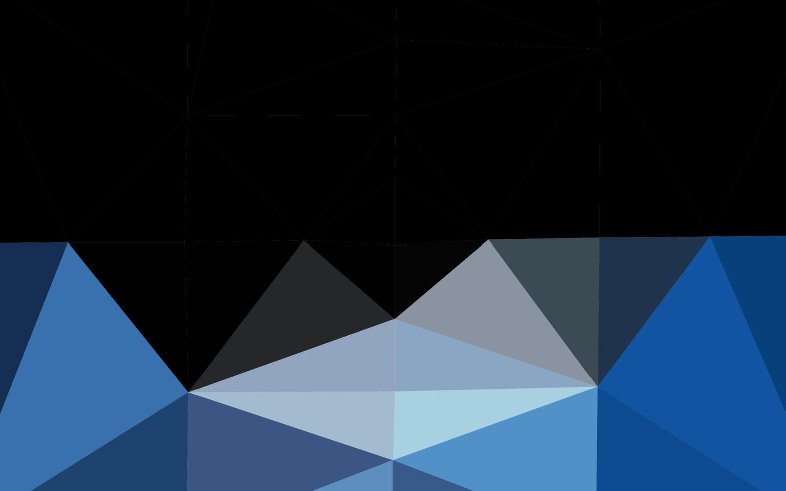 Dark BLUE vector polygonal background.