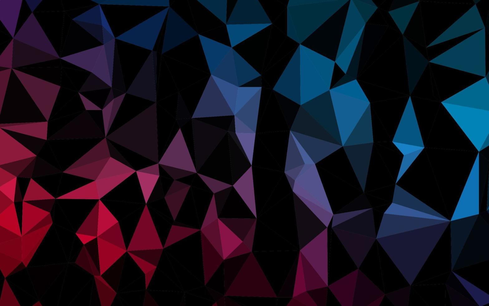 Dark Blue, Red vector blurry triangle template.