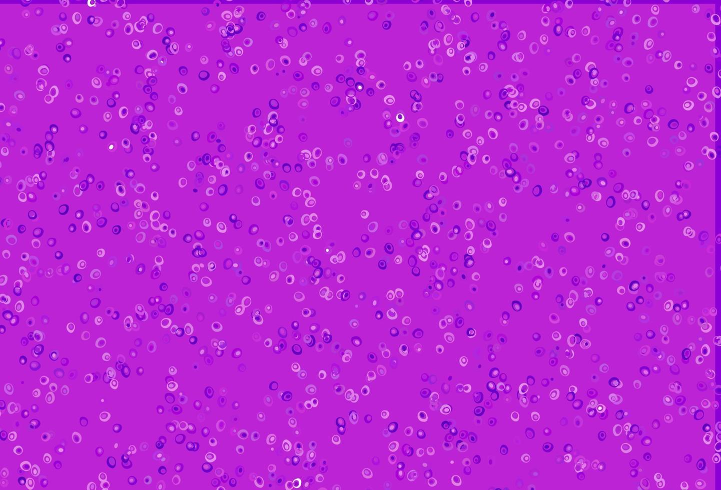 Light Purple vector background with bubbles.
