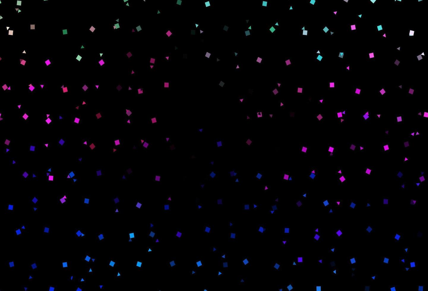 Dark Multicolor, Rainbow vector texture in poly style with circles, cubes.