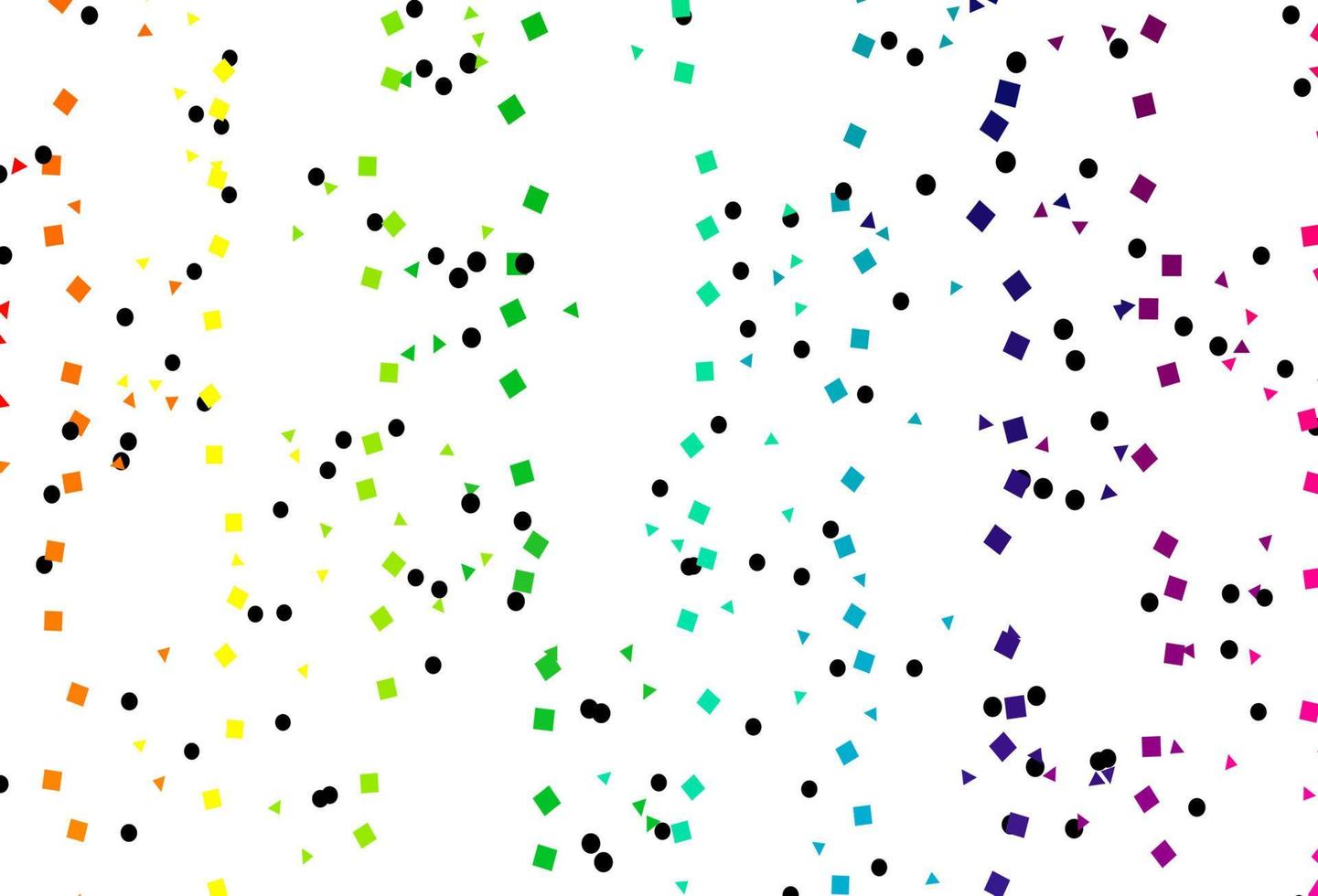 Light Multicolor, Rainbow vector cover in polygonal style with circles.
