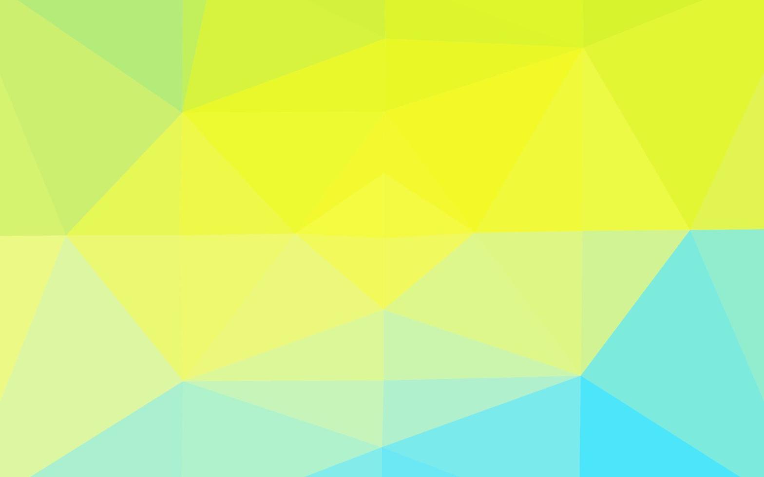 Light Blue, Yellow vector shining triangular template.