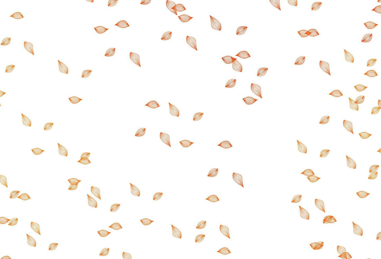 Light Orange vector doodle background.