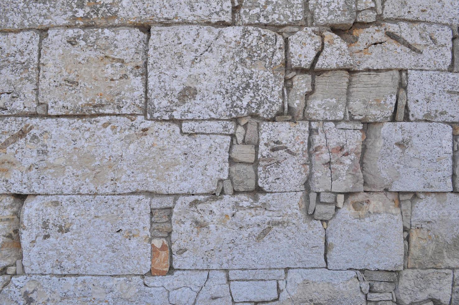 fondo de pared de piedra gris foto