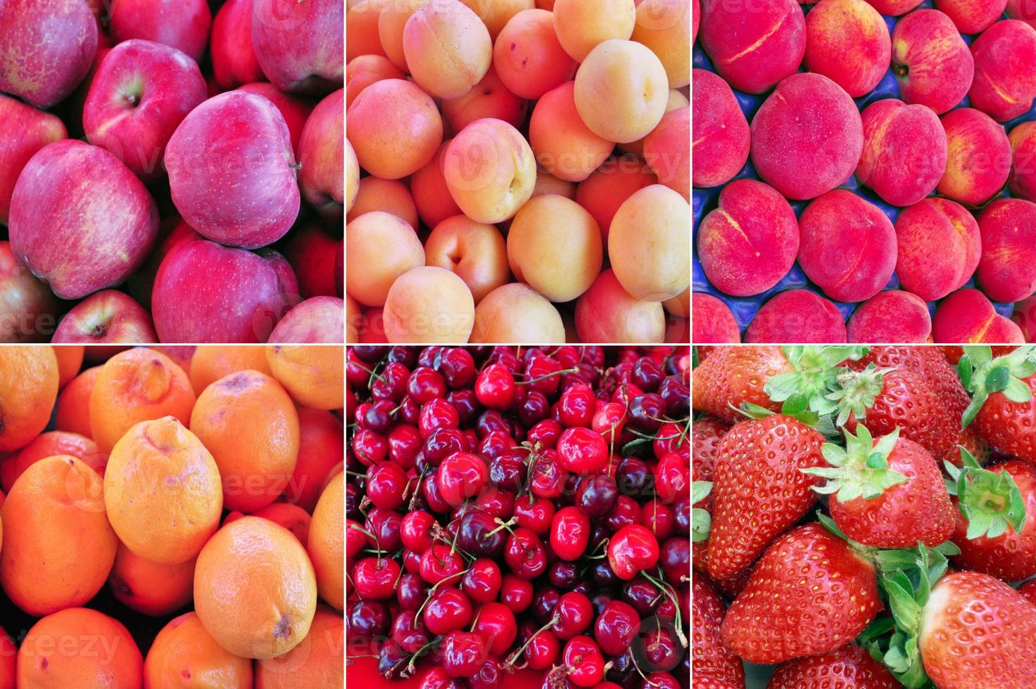 Collage of fruit useful as a background photo