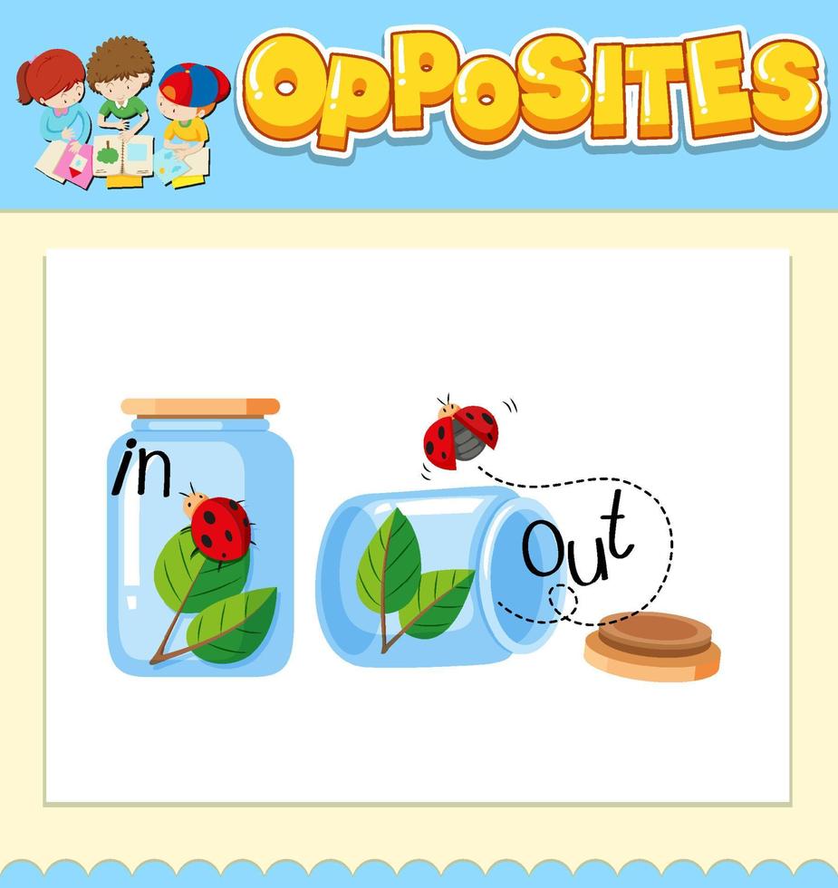 Opposite words for in and out vector