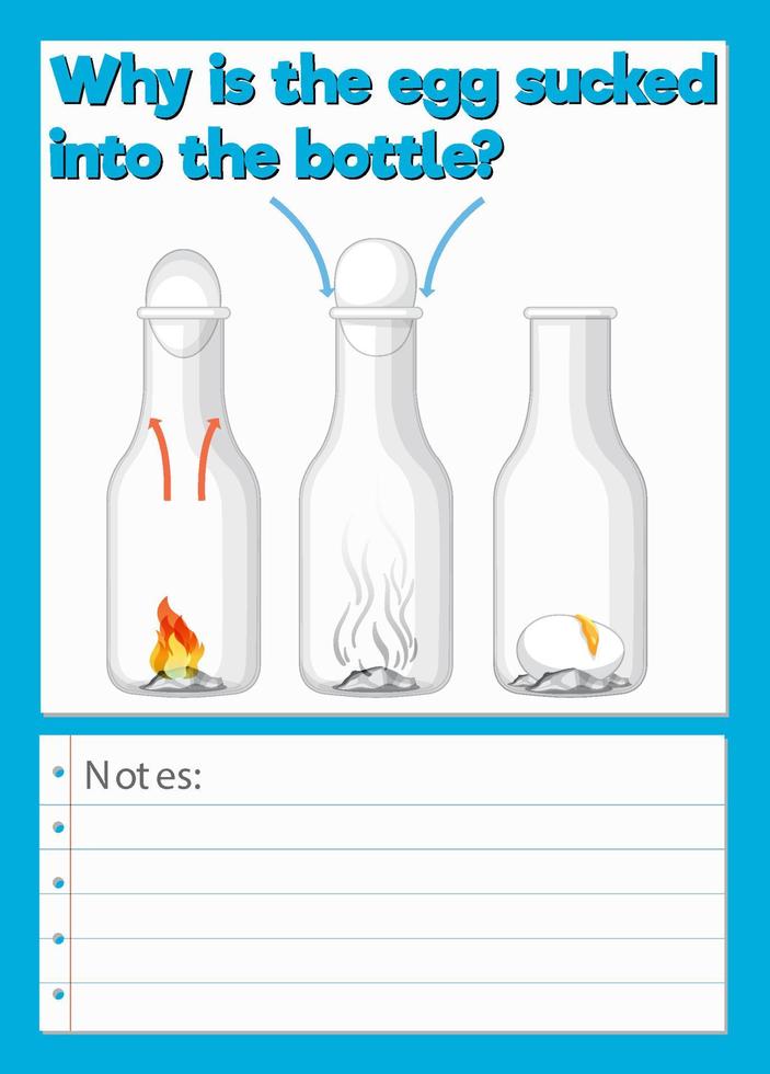 Science Experiment Log Worksheet vector