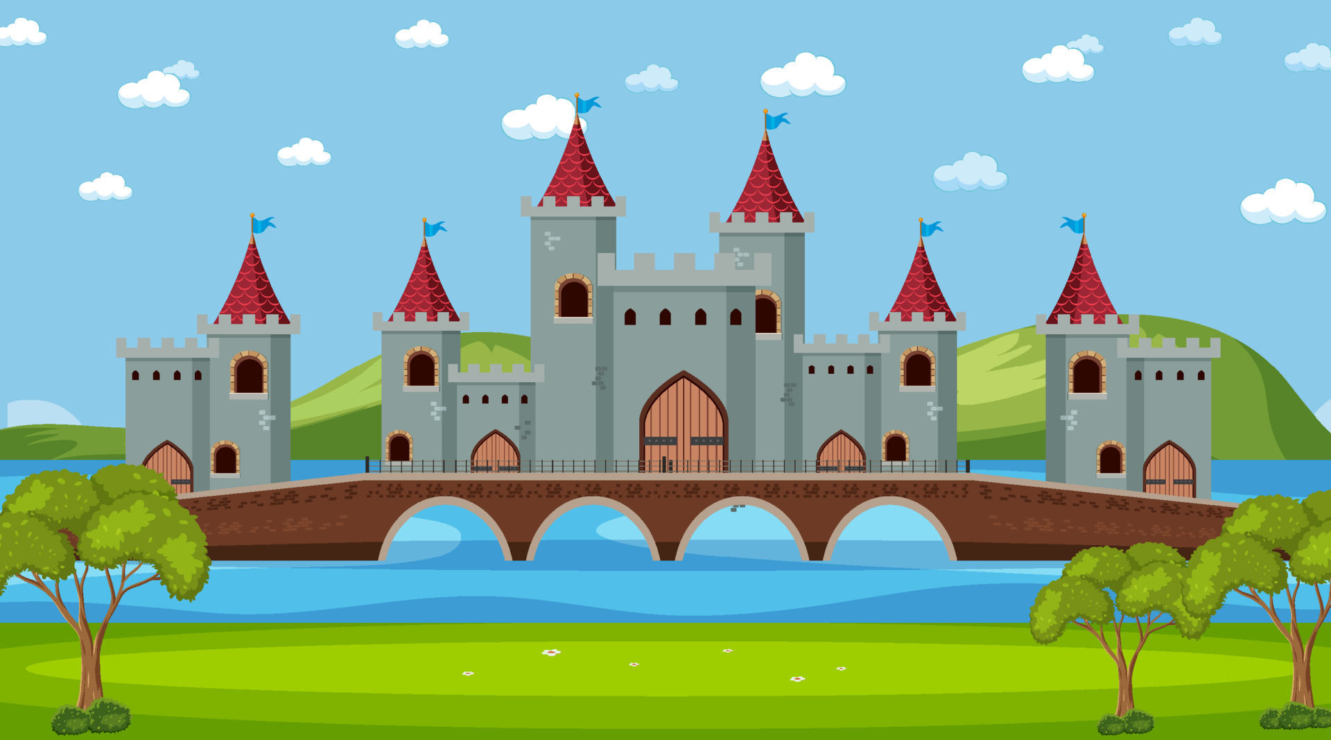 Medieval palace scene in cartoon style 6889632 Vector Art at Vecteezy Medieval palace scene in cartoon style 6889632 Vector Art at Vecteezy