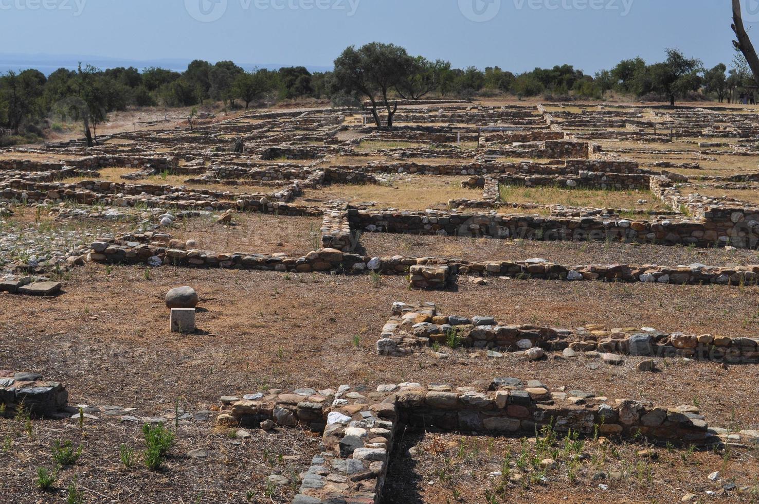 Olynthus ruins in Chalkidiki photo