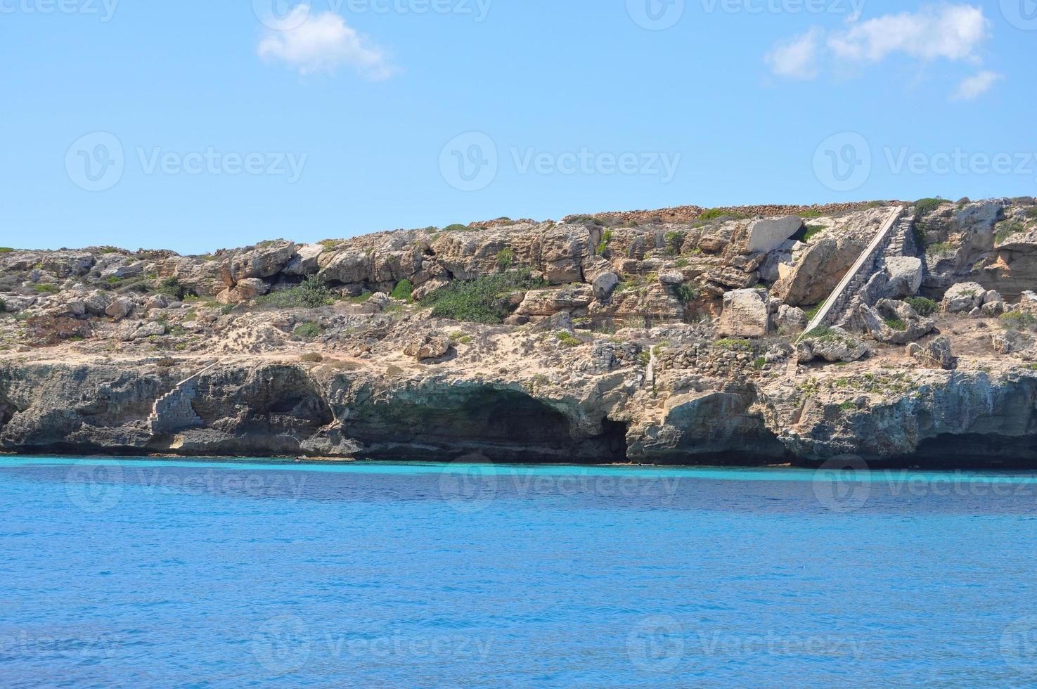 Aegadian Islands beach in Trapani photo