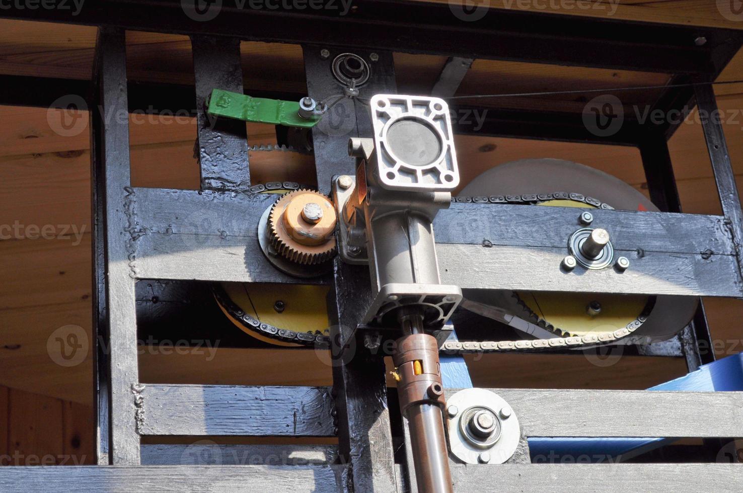 Detail of a lift evator motor photo