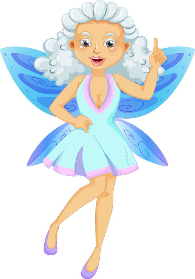 Beauty fairy on a white background vector