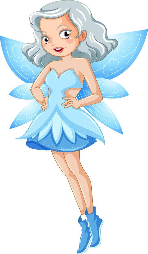 Beauty fairy on a white background vector