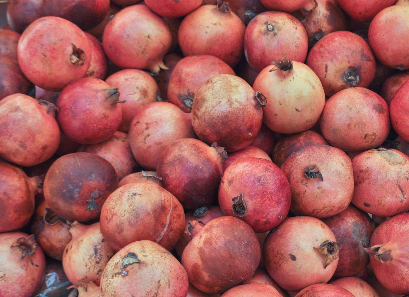 fondo de comida de fruta de granada foto