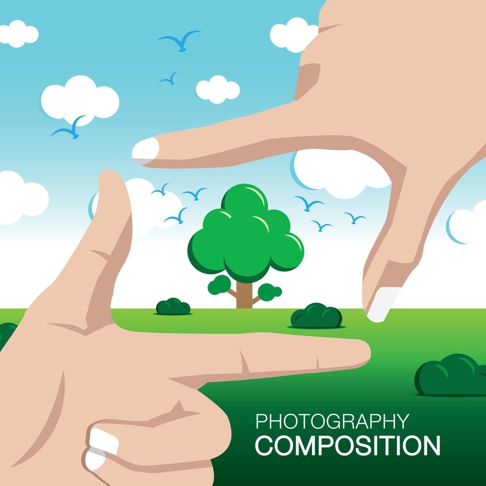 ilustración de composición de fotografía vector