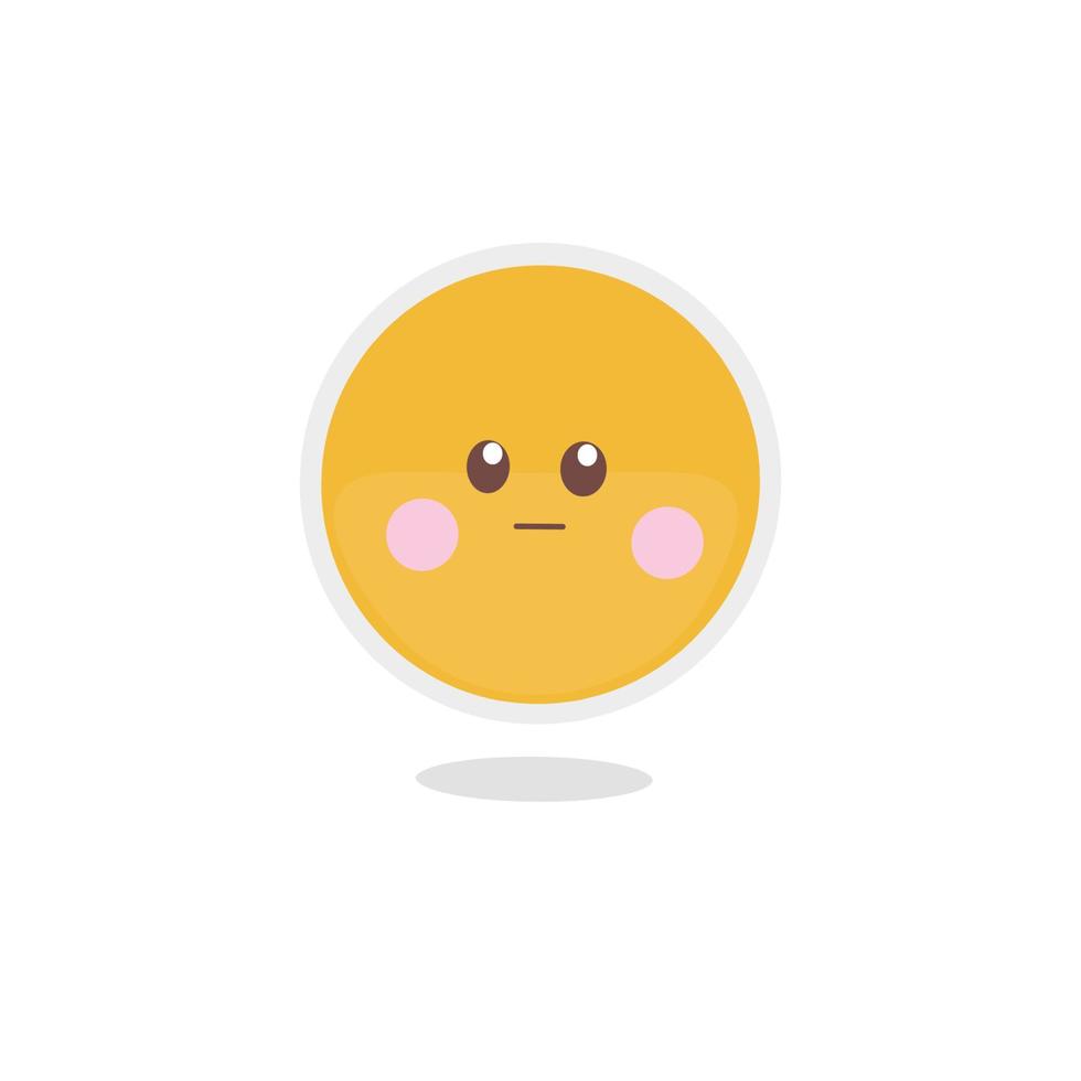 lindo emoji dibujado a mano ilustración vector libre