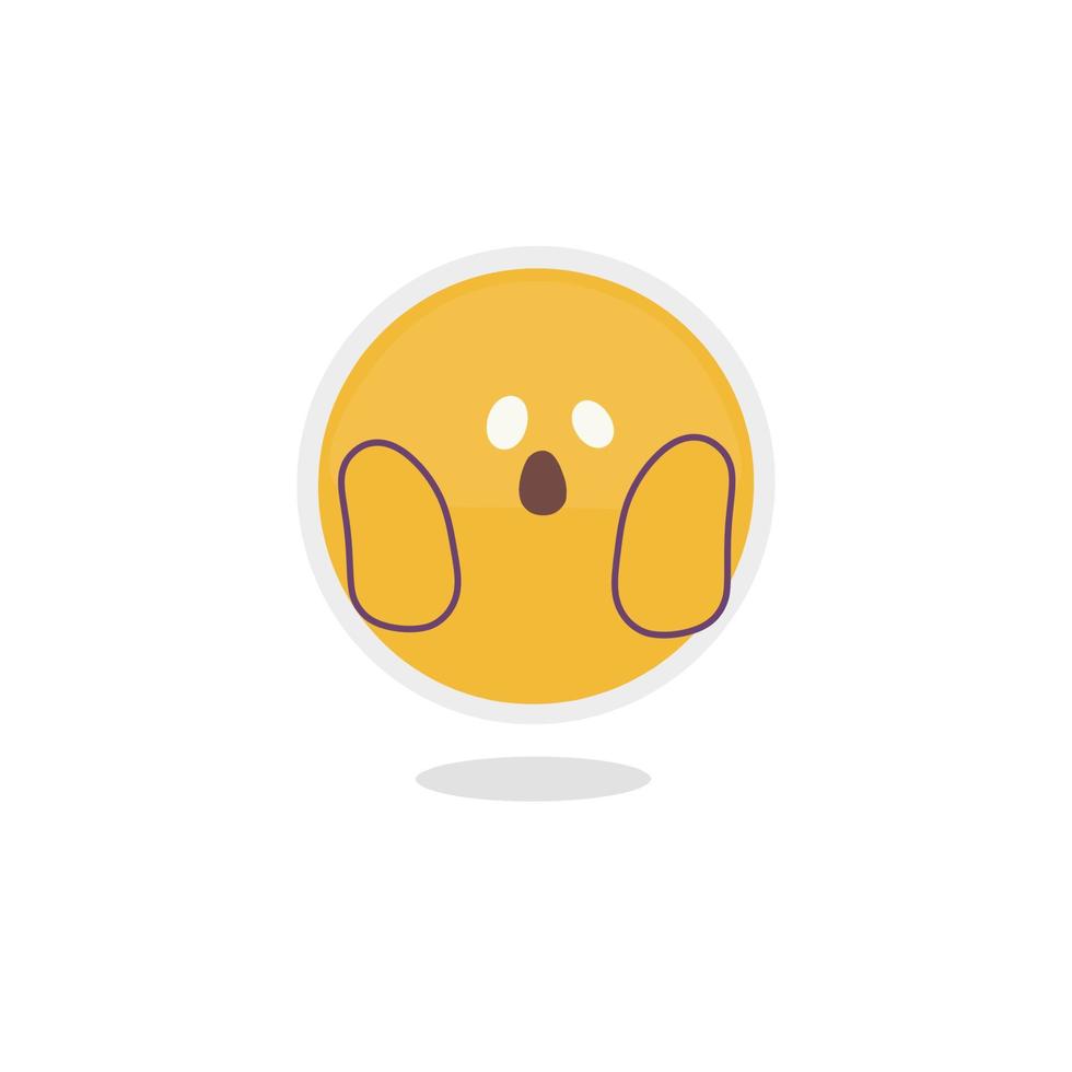Cute emoji hand drawn illustration free vector