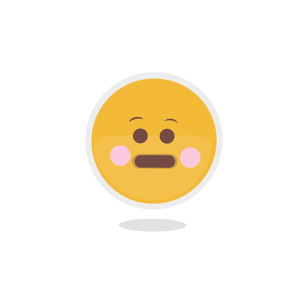 Cute emoji hand drawn illustration free vector