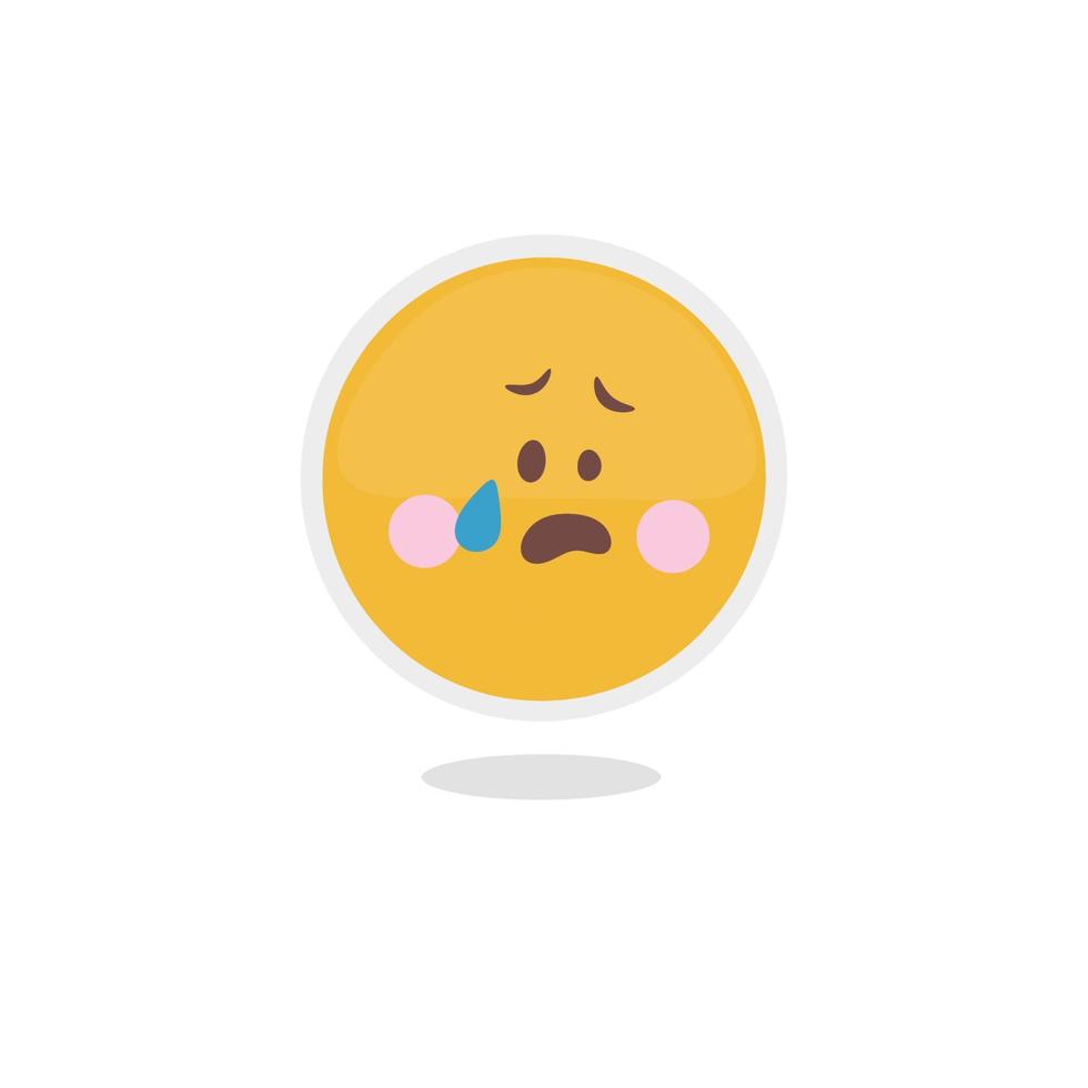 vector de emoji triste