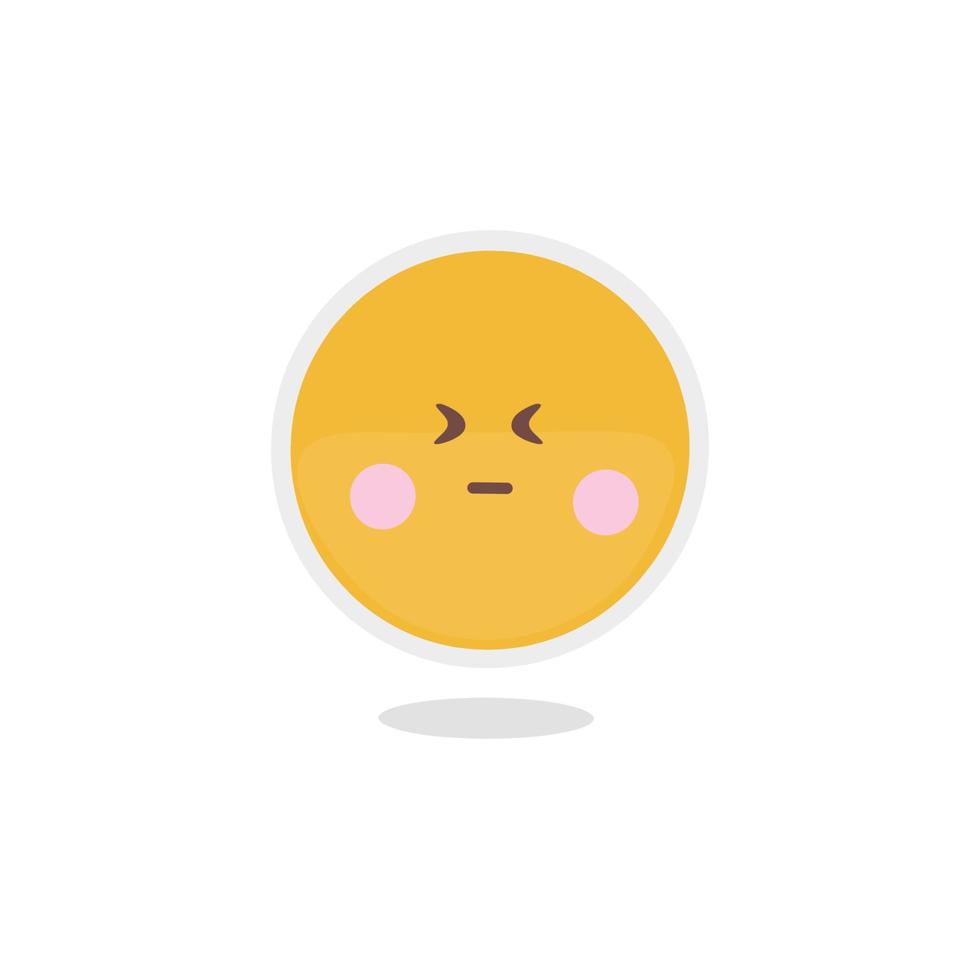 Cute emoji free vector hand drawn illustration
