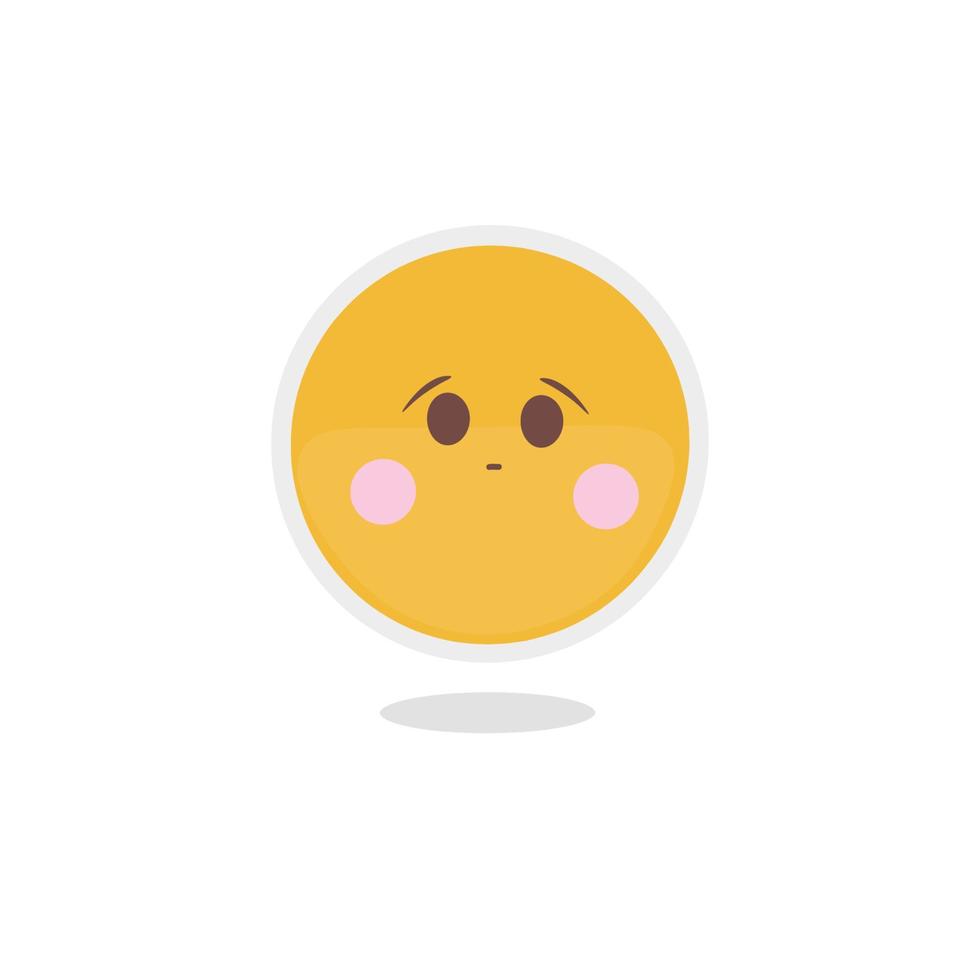 Cute emoji vector hand drawn illustration