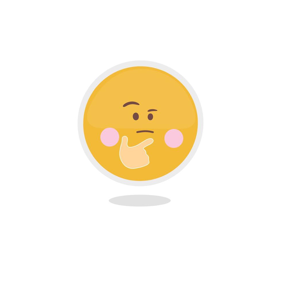 Cute emoji vector hand drawn illustration