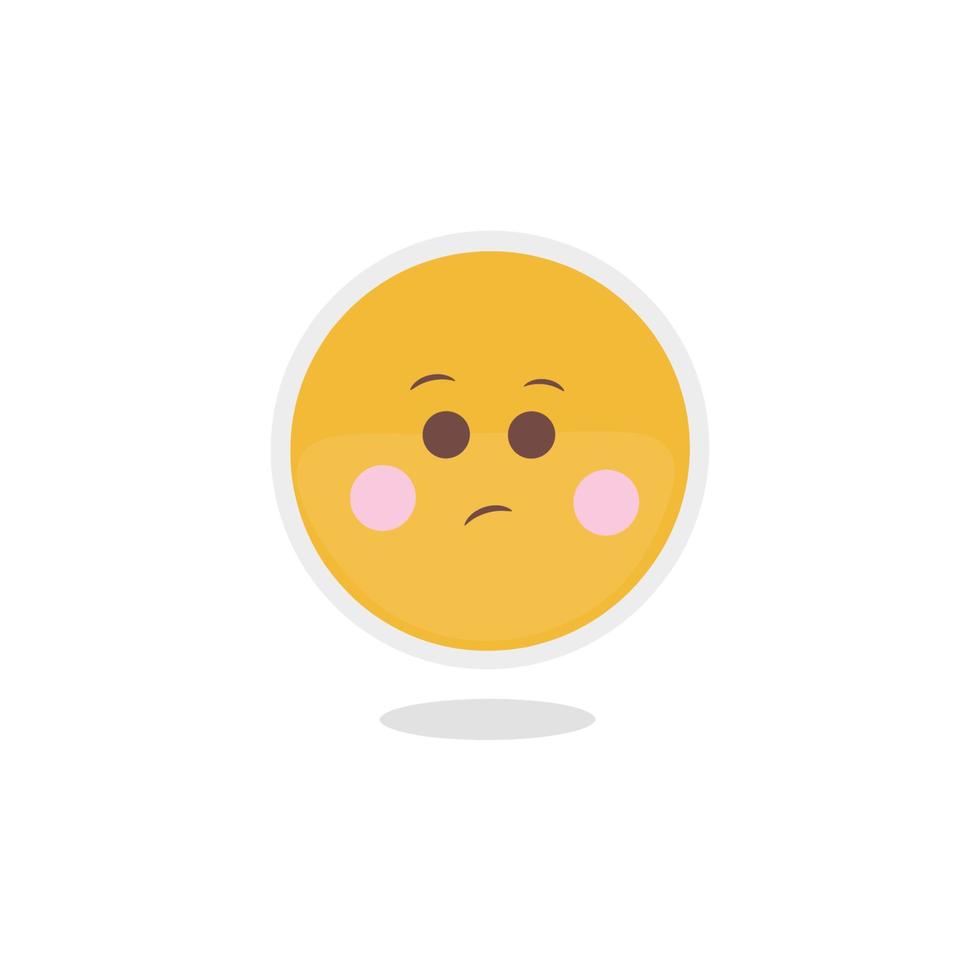 Free Vector  Hand drawn sad emoji illustration